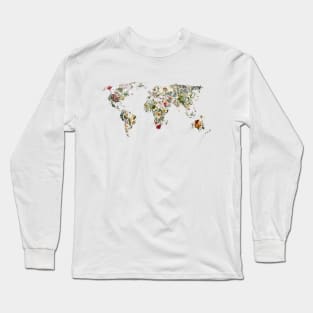 Vintage Botanical World Long Sleeve T-Shirt